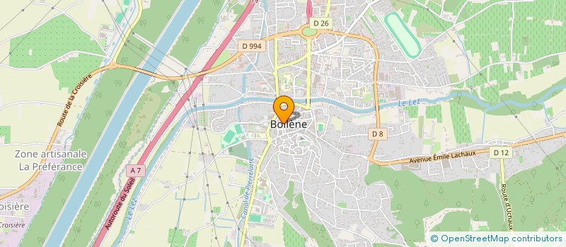 localisation de l'entreprise LE CORPS ET L ESPRIT  BOLLENE