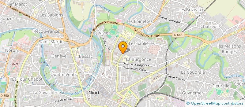 localisation de l'entreprise LE CORPS ET L'ESPRIT à NIORT
