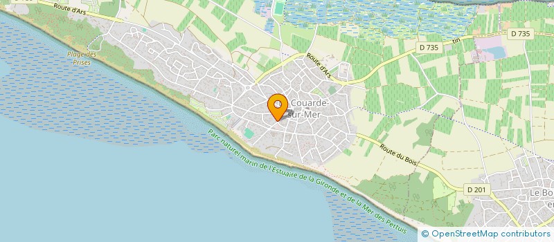 localisation de l'entreprise LE CORPS EVEILLE  LA COUARDE-SUR-MER