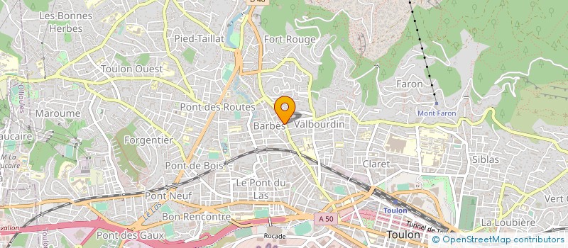 localisation de l'entreprise LE CORPS VOLANT  TOULON