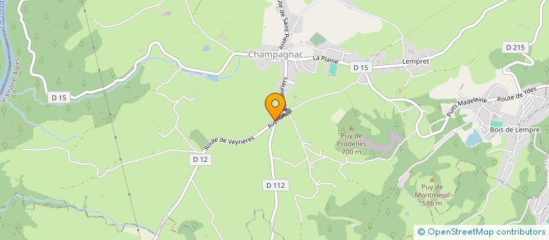 localisation de l'entreprise LE CORRE BRANDAO à CHAMPAGNAC