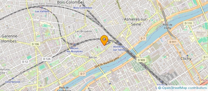 localisation de l'entreprise LE CORRE & CIE à ASNIERES-SUR-SEINE