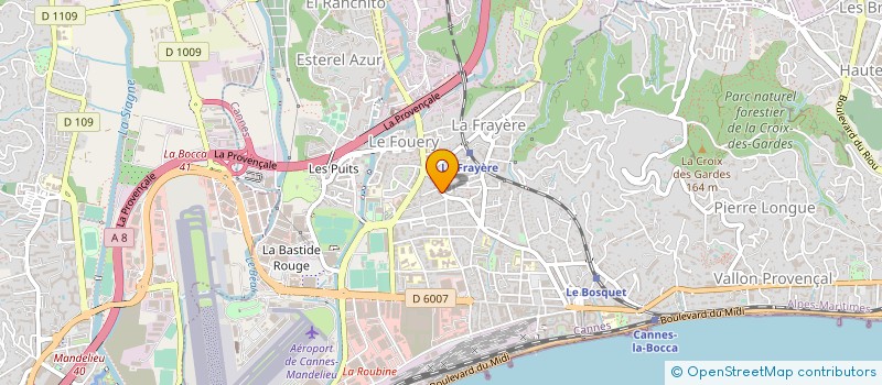 localisation de l'entreprise LE CORRE MAUREL INSTALLATIONS à CANNES
