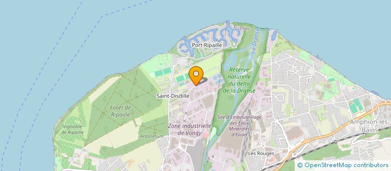 localisation de l'entreprise LE CORRE PERE ET FILS à THONON-LES-BAINS