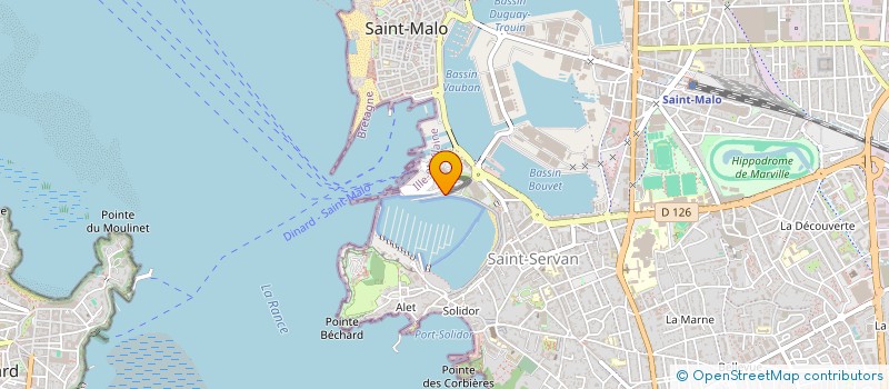 localisation de l'entreprise LE CORSAIRE à SAINT-MALO
