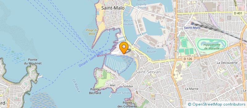 localisation de l'entreprise LE CORSAIRE à SAINT-MALO