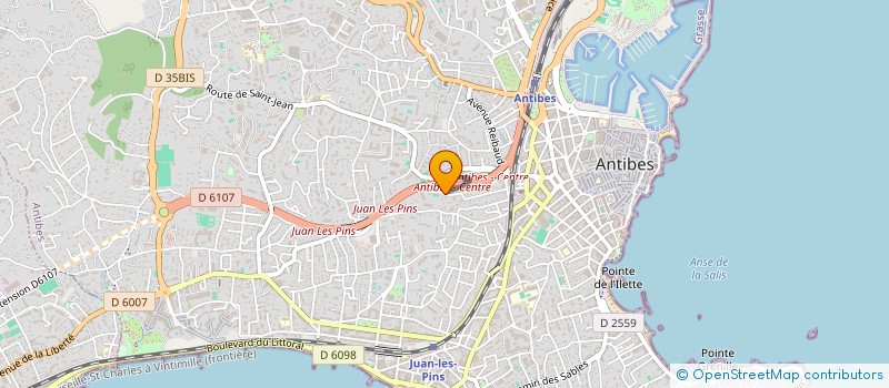 localisation de l'entreprise LE CORYPHENE  ANTIBES