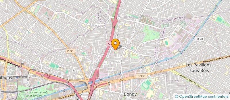 localisation de l'entreprise LE COSBY  BONDY