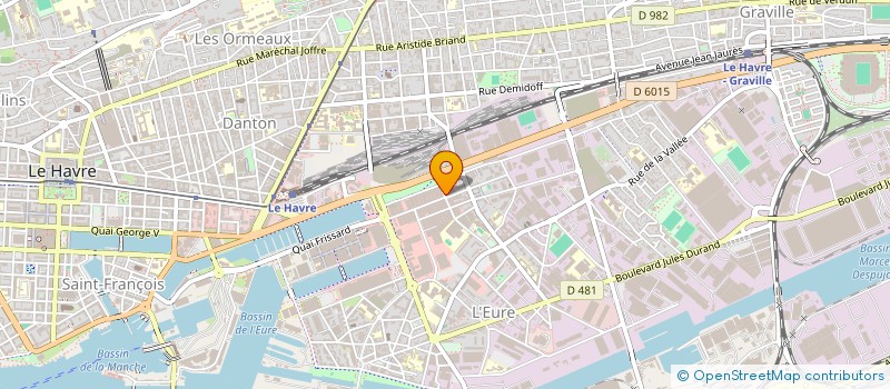 localisation de l'entreprise LE COSMOPOLITE à LE HAVRE