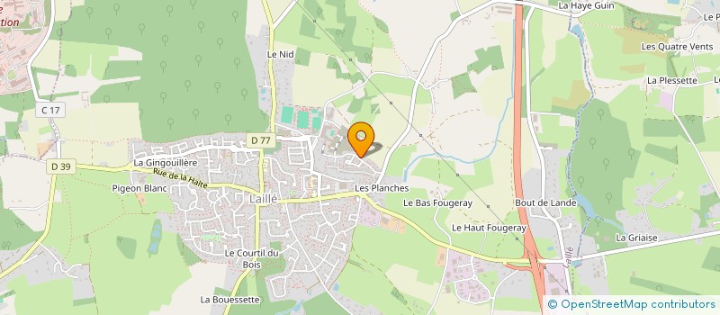 localisation de l'entreprise LE COSTOVEC SENNAC  LAILLE