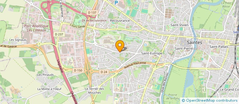 localisation de l'entreprise LE COSY  SAINTES