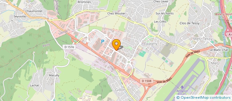 localisation de l'entreprise LE COSY à EPAGNY METZ-TESSY