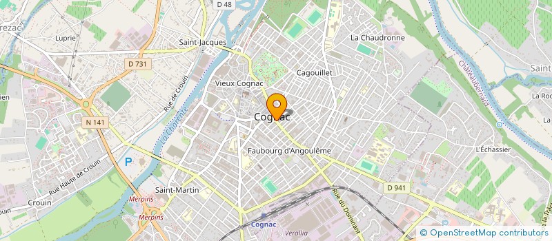 localisation de l'entreprise LE COSY à COGNAC