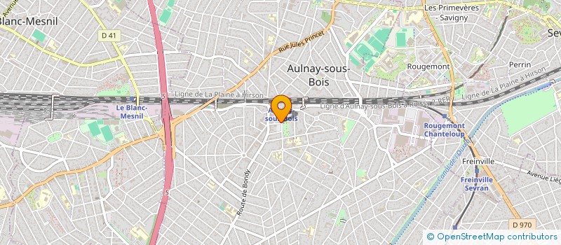 localisation de l'entreprise LE COTE SUD D'AULNAY à AULNAY-SOUS-BOIS