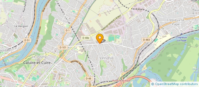 localisation de l'entreprise LE COTEAU  CALUIRE-ET-CUIRE