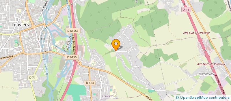 localisation de l'entreprise LE COTEAU à LOUVIERS