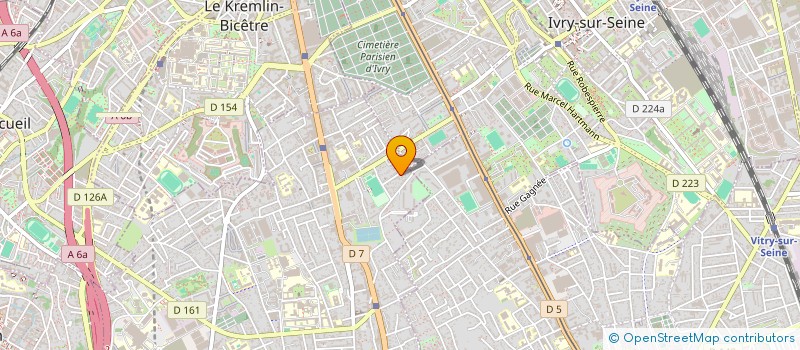 localisation de l'entreprise LE COTEAU D'HERBEMOL à VILLEJUIF