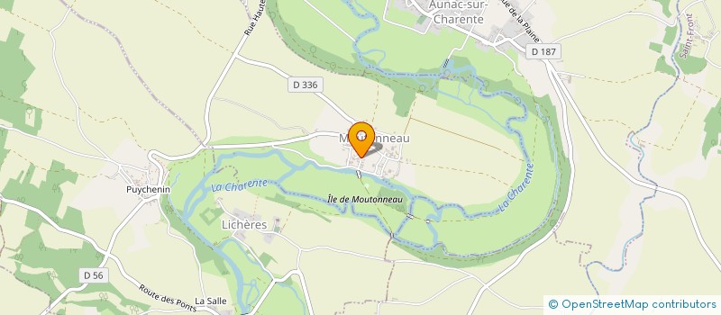 localisation de l'entreprise LE COTEAU DE LA MOUVIERE à MOUTONNEAU