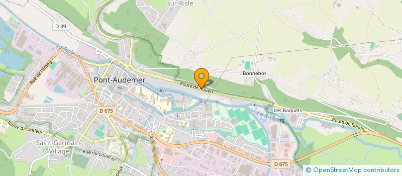 localisation de l'entreprise LE COTEAU DE LA RISLE à PONT-AUDEMER