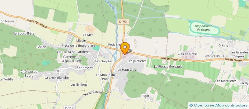 localisation de l'entreprise LE COTEAU DE SEUILLY  LA ROCHE-CLERMAULT