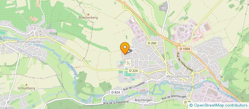 localisation de l'entreprise LE COTIN DES VAMOQUES  WASSELONNE