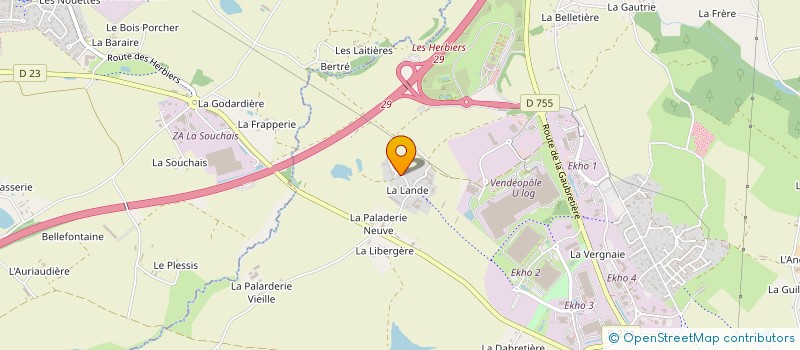 localisation de l'entreprise LE COTTAGE à LES HERBIERS