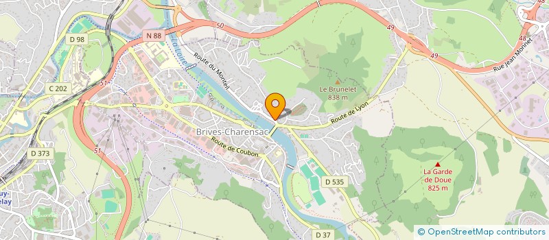 localisation de l'entreprise LE COTTAGE DE BRIVES  BRIVES-CHARENSAC