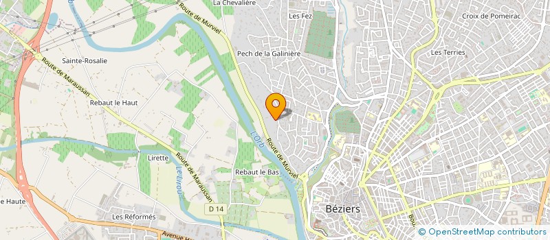 localisation de l'entreprise LE COTTAGE DE ZENITUDE  BEZIERS