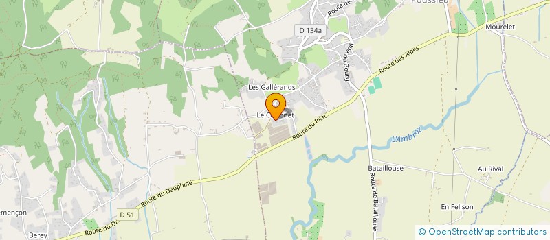 localisation de l'entreprise LE COTTONNET  BELLEGARDE-POUSSIEU