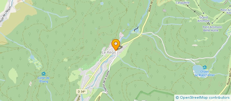 localisation de l'entreprise LE COUAROGE  LA BRESSE