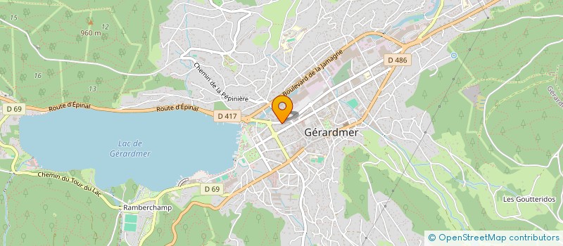 localisation de l'entreprise LE COUAROGE à GERARDMER