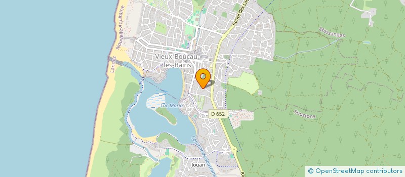 localisation de l'entreprise LE COUCHANT  VIEUX-BOUCAU-LES-BAINS