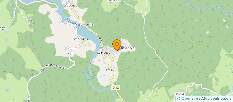 localisation de l'entreprise LE COUCOU AUX CHEVANNES  CORANCY