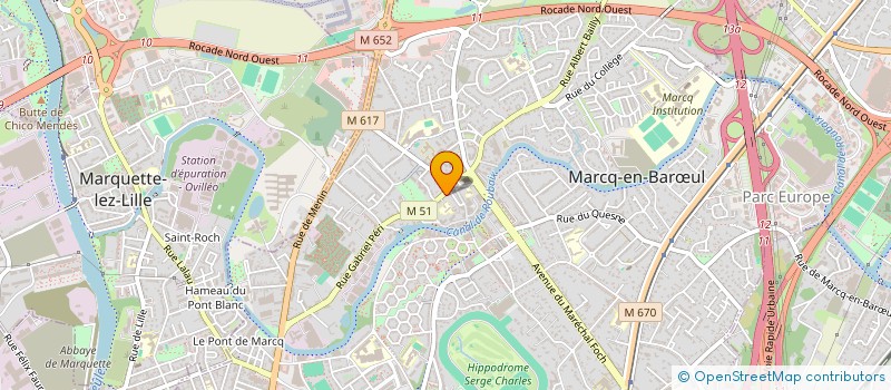 localisation de l'entreprise LE COUCOUDET DU CAP à MARCQ-EN-BARŒUL