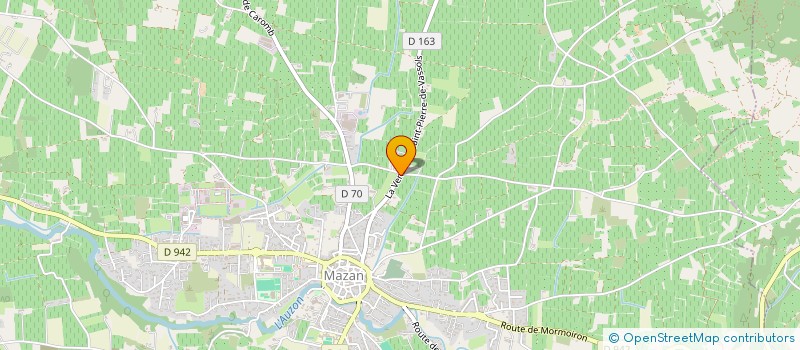 localisation de l'entreprise LE COUCOURDIER  MAZAN