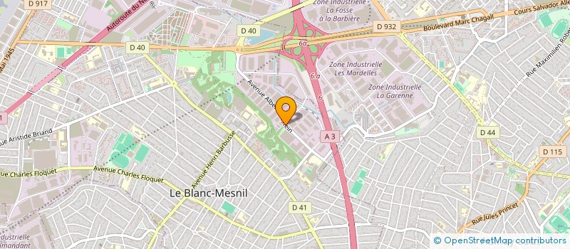 localisation de l'entreprise LE COUDRAY à LE BLANC-MESNIL