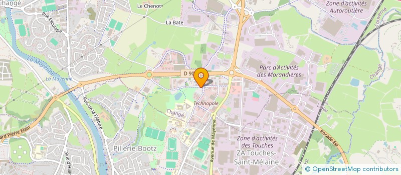 localisation de l'entreprise LE COUDRAY INVESTISSEMENT à CHANGE