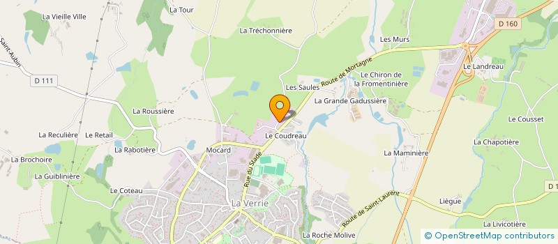 localisation de l'entreprise LE COUDREAU  CHANVERRIE