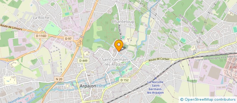 localisation de l'entreprise LE COUDRIER à SAINT-GERMAIN-LES-ARPAJON