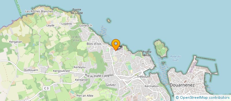 localisation de l'entreprise LE COULINEC SA à DOUARNENEZ