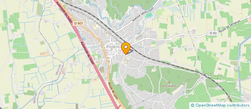 localisation de l'entreprise LE COUMIER  PIOLENC