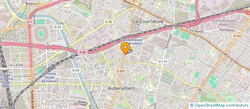 localisation de l'entreprise LE COUMPIR à LA COURNEUVE