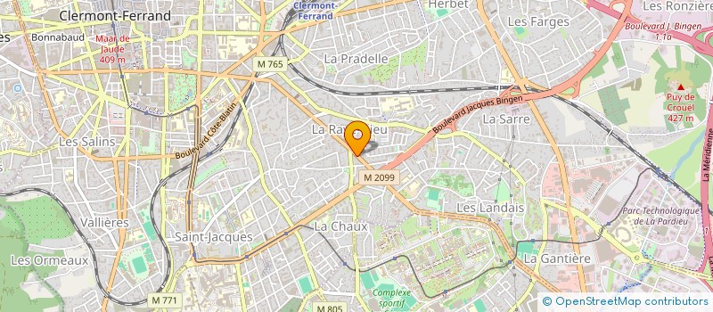 localisation de l'entreprise LE COUNTACH à CLERMONT-FERRAND