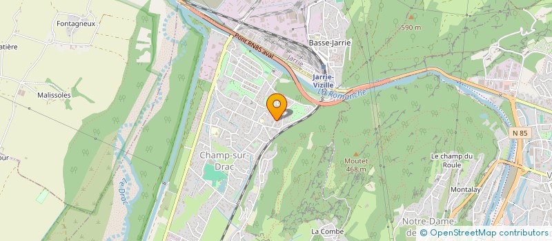 localisation de l'entreprise LE COUP D'LA FUITE  CHAMP-SUR-DRAC