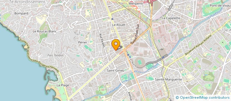 localisation de l'entreprise LE COUP D'OEIL OPTIQUE à MARSEILLE