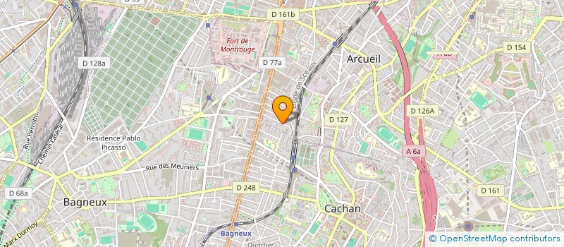 localisation de l'entreprise LE COUP DE LA GIRAFE  ARCUEIL