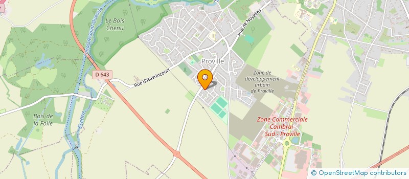 localisation de l'entreprise LE COUP DE PINCEAU PROVILLOIS à PROVILLE