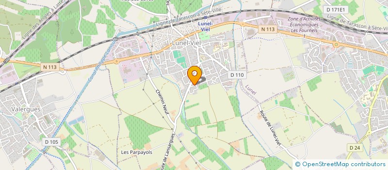 localisation de l'entreprise LE COUP DE POUCE DU COEUR  LUNEL-VIEL