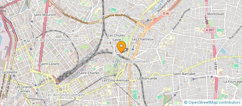 localisation de l'entreprise LE COUP DE POUSSE à MARSEILLE 4EME