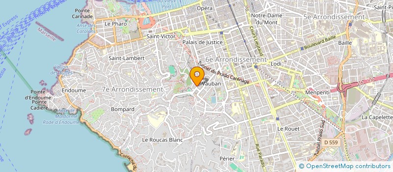localisation de l'entreprise LE COUP DE SOLEIL FORMATION à MARSEILLE